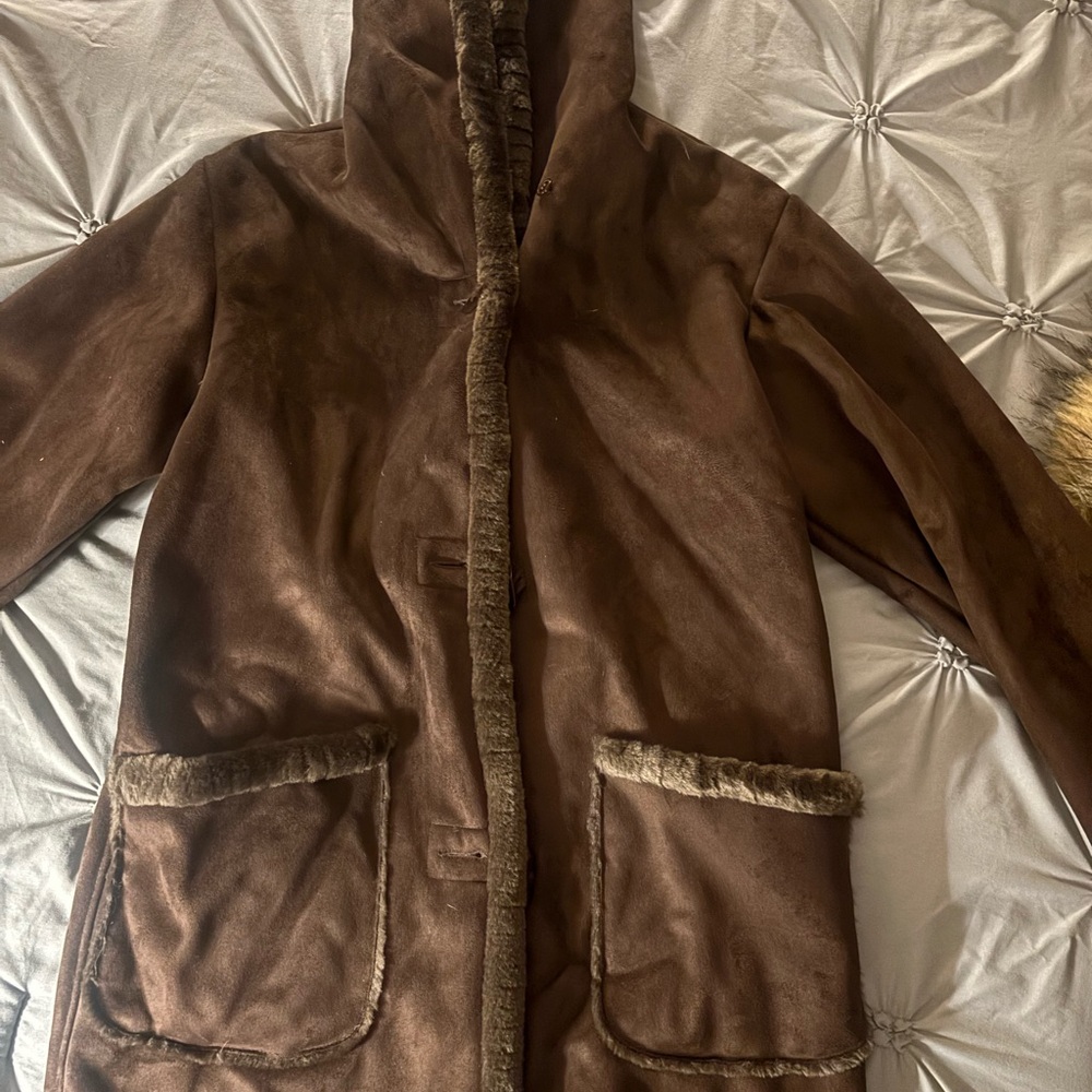Women’s Brown Fur-Lined Coat